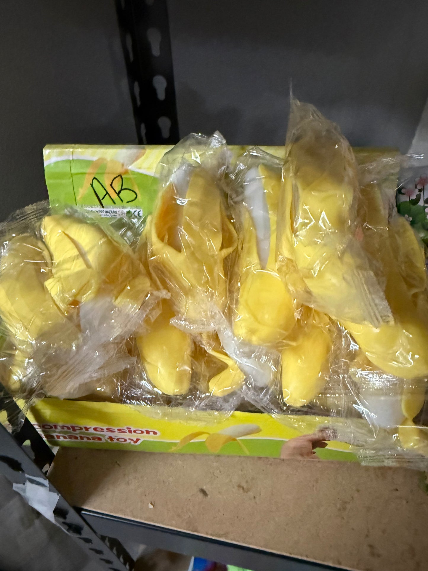 Squish peel bananas