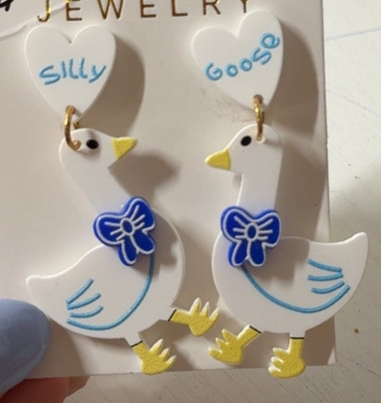 Goose earrings