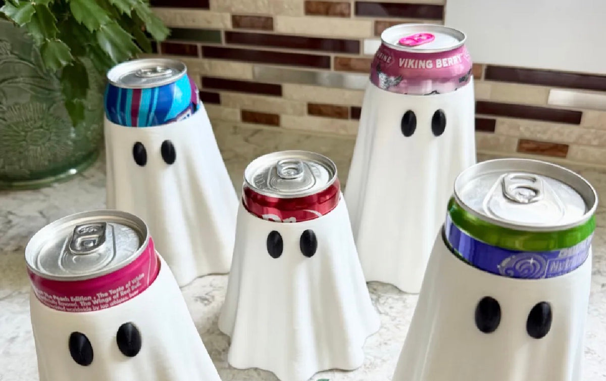 Purple ghost slim koozie holder