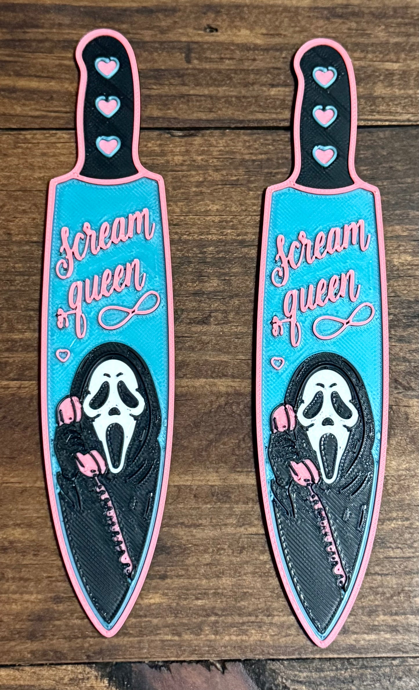 Scream queen slash bookmark