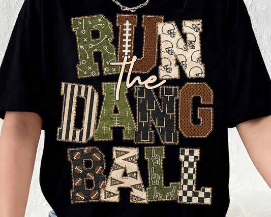 Run the ball print