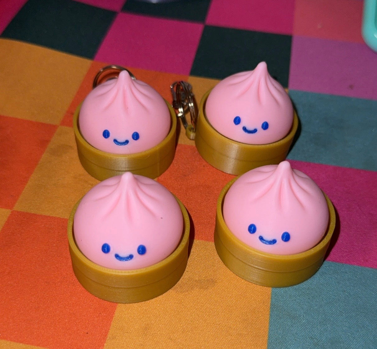 Pink Mini dumpling clickers