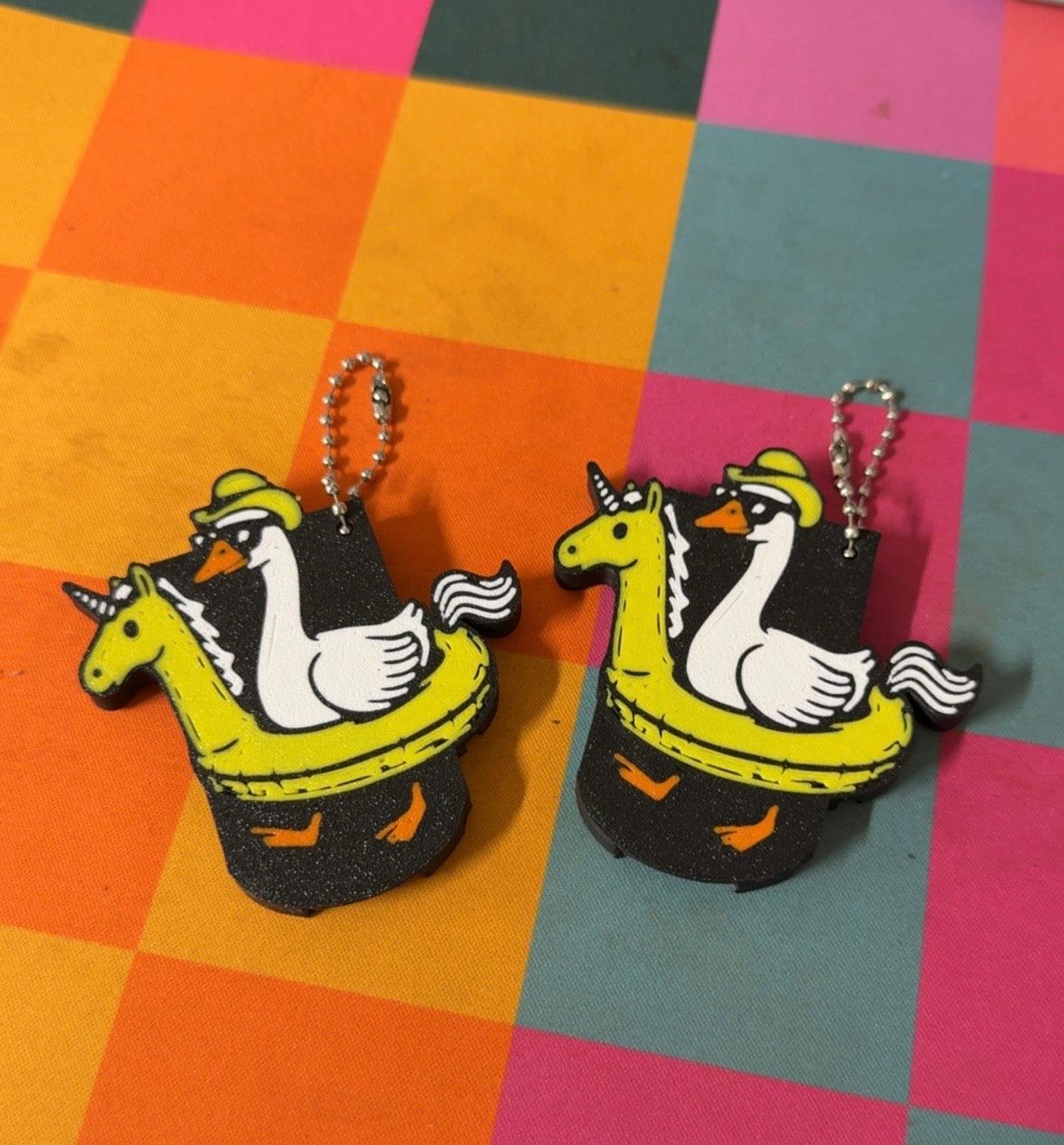 Soda pop top can opener keychain
