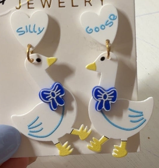 Goose earrings