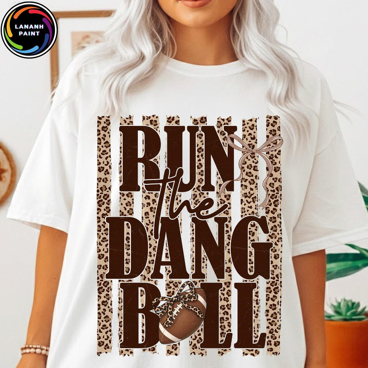 Run the dang ball leopard print