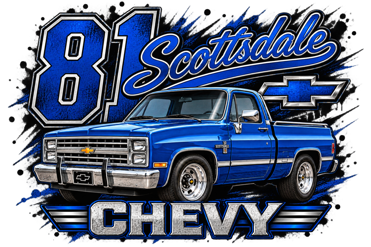 81 Chevy DTF print