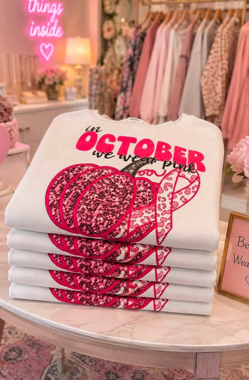 In October we wear pink