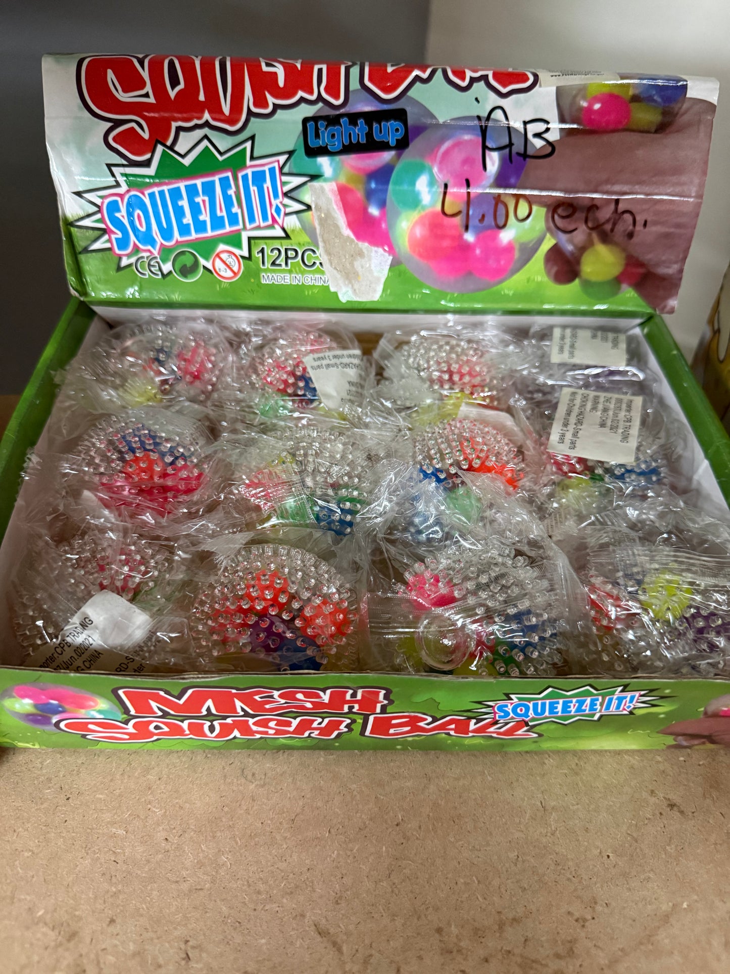 Light up squish balls