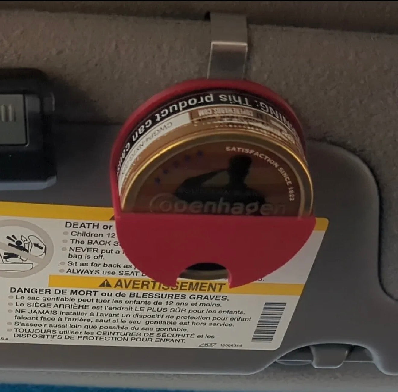 Visor Snuff holder