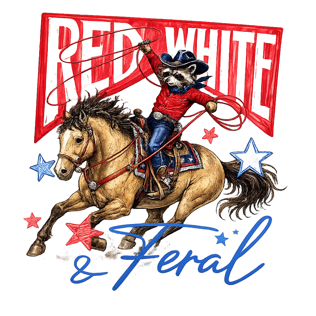 RED WHITE FERAL